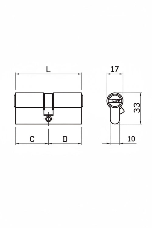CILINDRO EUROPEO SAGOMATO ISEO R6 PLUS 82R60