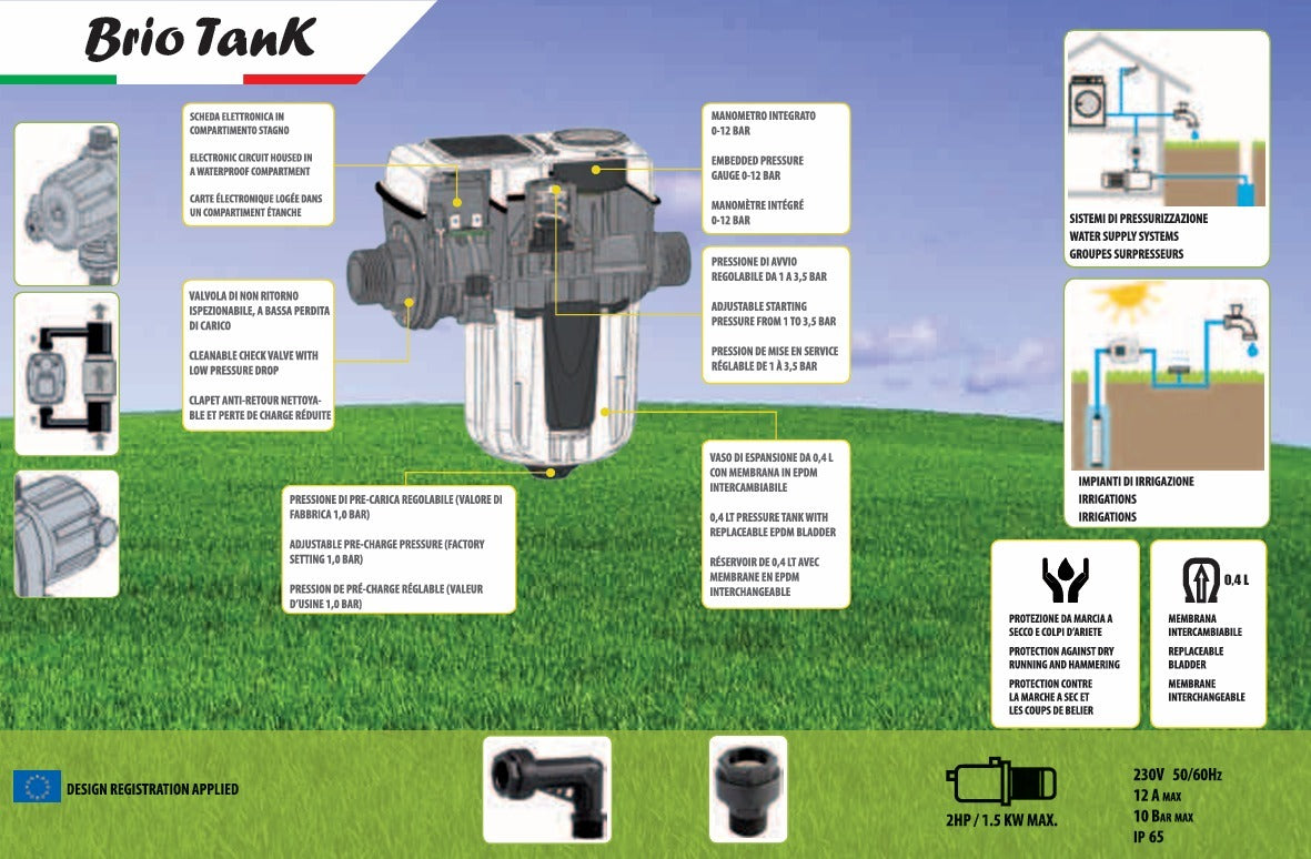 SISTEMA IDRICO BRIO TANK HP2